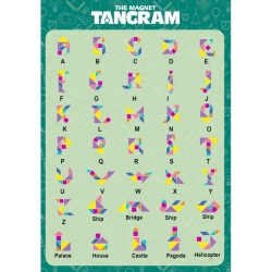 Tangram Klocki magnetyczne puzzle 3D WOOPIE 48792